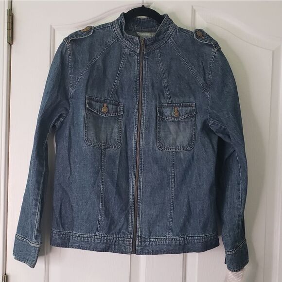 NWT Jones of New York Denim Jacket Size 14 - Picture 1 of 4